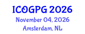 International Conference on Oil, Gas and Petroleum Geology (ICOGPG) November 04, 2026 - Amsterdam, Netherlands