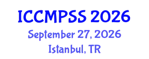 International Conference on Condensed Matter Physics, Semiconductors and Superconductors (ICCMPSS) September 27, 2026 - Istanbul, Turkey