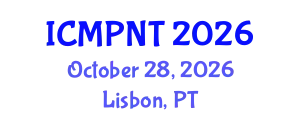 International Conference on Multifunctional Polymer Nanocomposites and Technologies (ICMPNT) October 28, 2026 - Lisbon, Portugal