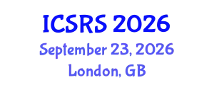 International Conference on Satellite Remote Sensing (ICSRS) September 23, 2026 - London, United Kingdom