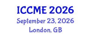 International Conference on Construction Management and Economics (ICCME) September 23, 2026 - London, United Kingdom