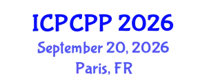 International Conference on Plasma Chemistry and Plasma Processing (ICPCPP) September 20, 2026 - Paris, France