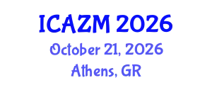 International Conference on Advances in Zeolite Materials (ICAZM) October 21, 2026 - Athens, Greece