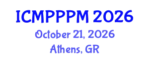 International Conference on Marine Plastic Pollution Prevention and Management (ICMPPPM) October 21, 2026 - Athens, Greece