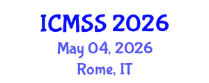 International Conference on Maritime Safety and Security (ICMSS) May 04, 2026 - Rome, Italy