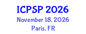 International Conference on Plant Science and Physiology (ICPSP) November 18, 2026 - Paris, France