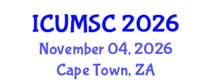 International Conference on Urban Mobility for Smart Cities (ICUMSC) November 04, 2026 - Cape Town, South Africa