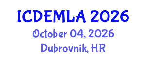 International Conference on Data Engineering and Machine Learning Applications (ICDEMLA) October 04, 2026 - Dubrovnik, Croatia