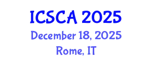 International Conference on Synthetic Chemistry and Applications (ICSCA) December 18, 2025 - Rome, Italy