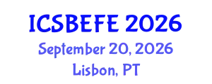 International Conference on Small Business Economics, Finance and Entrepreneurship (ICSBEFE) September 20, 2026 - Lisbon, Portugal