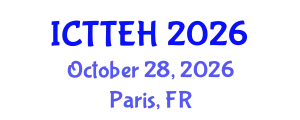 International Conference on Telehealth, Telemedicine and e-Health (ICTTEH) October 28, 2026 - Paris, France