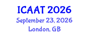 International Conference on Animal Assisted Therapy (ICAAT) September 23, 2026 - London, United Kingdom
