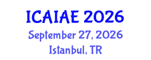 International Conference on Artificial Intelligence Algorithms for Education (ICAIAE) September 27, 2026 - Istanbul, Turkey