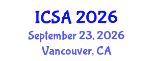 International Conference on Structure and Architecture (ICSA) September 23, 2026 - Vancouver, Canada