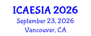 International Conference on Advances in Engineering, Science and Industrial Applications (ICAESIA) September 23, 2026 - Vancouver, Canada