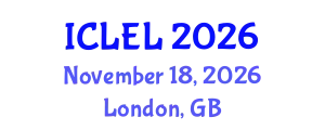 International Conference on Labor and Employment Law (ICLEL) November 18, 2026 - London, United Kingdom