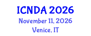 International Conference on Neuropsychiatric Disorders and Autism (ICNDA) November 11, 2026 - Venice, Italy