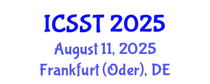 International Conference on Sensors and Sensing Technology August 11, 2025 - Frankfurt (Oder), Germany