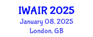 International Webinar on Artificial Intelligence and Robotics January 08, 2025 - London, United Kingdom