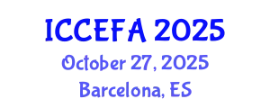 International Conference on Civil Engineering Fundamentals and Applications October 27, 2025 - Barcelona, Spain