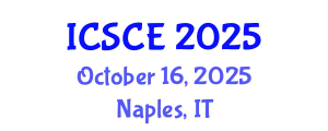 International Conference on Structural and Civil Engineering October 16, 2025 - Naples, Italy