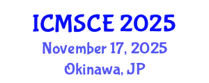 International Conference on Mechanical, System and Control Engineering November 17, 2025 - Okinawa, Japan
