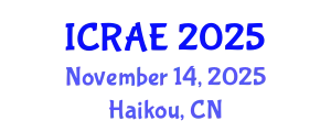 International Conference on Robotics and Automation Engineering November 14, 2025 - Haikou, China