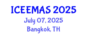 International Conference on Engineering, Economics, Management, and Applied Sciences July 07, 2025 - Bangkok, Thailand