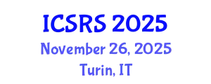 International Conference on System Reliability and Safety November 26, 2025 - Turin, Italy