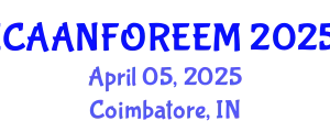 International Conference on AER Aviation's Next F O-ENVIR rontier in Engineering, Environment, and Management April 05, 2025 - Coimbatore, India