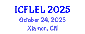 Int'l Conference on Foreign Language Education and Linguistics October 24, 2025 - Xiamen, China