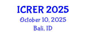 International Conference on Resources and Environmental Research October 10, 2025 - Bali, Indonesia