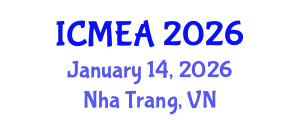 International Conference on Materials Engineering and Applications January 14, 2026 - Nha Trang, Vietnam