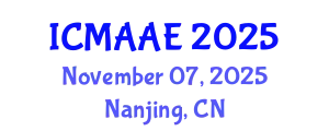 International Conference on Mechanical, Aerospace and Automotive Engineering November 07, 2025 - Nanjing, China