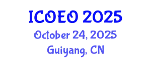 International Congress on Optics, Electronics, and Optoelectronics October 24, 2025 - Guiyang, China