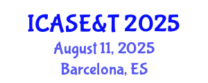 International Conference on Advances in Science, Engineering & Technology August 11, 2025 - Barcelona, Spain