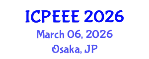 International Conference on Power, Energy and Electrical Engineering March 06, 2026 - Osaka, Japan