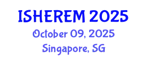 International Symposium on Hydrogen Energy, Renewable Energy, and Materials October 09, 2025 - Singapore, Singapore