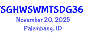 International Conference on Artificial Intelligence and Technological Solutions For Good Health, Well-Being, and Sustainable Water Management Towards Sustainable Development Goals 3 and 6 November 20, 2025 - Palembang, Indonesia