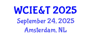 World Congress on Innovations in Engineering & Technology September 24, 2025 - Amsterdam, Netherlands