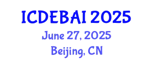 International Conference on Digital Economy, Blockchain and Artificial Intelligence June 27, 2025 - Beijing, China