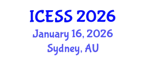 International Conference on Environmental Science and Sustainability January 16, 2026 - Sydney, Australia