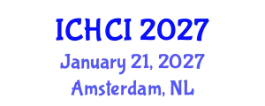 International Conference on Human-Computer Interaction (ICHCI) January 21, 2027 - Amsterdam, Netherlands