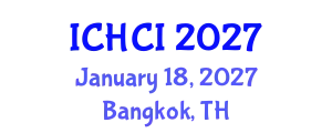 International Conference on Human-Computer Interaction (ICHCI) January 18, 2027 - Bangkok, Thailand