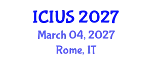 International Conference on Intelligent Unmanned Systems (ICIUS) March 04, 2027 - Rome, Italy