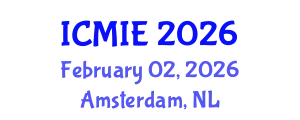 International Conference on Mechatronics, Manufacturing and Industrial Engineering (ICMIE) February 02, 2026 - Amsterdam, Netherlands
