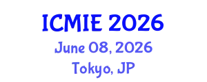 International Conference on Mechatronics, Manufacturing and Industrial Engineering (ICMIE) June 08, 2026 - Tokyo, Japan