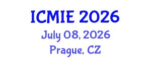 International Conference on Mechatronics, Manufacturing and Industrial Engineering (ICMIE) July 08, 2026 - Prague, Czechia