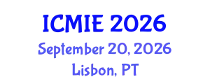 International Conference on Mechatronics, Manufacturing and Industrial Engineering (ICMIE) September 20, 2026 - Lisbon, Portugal