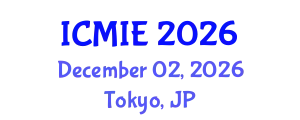 International Conference on Mechatronics, Manufacturing and Industrial Engineering (ICMIE) December 02, 2026 - Tokyo, Japan